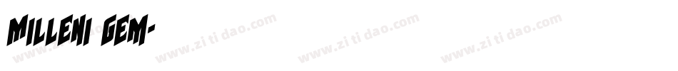 Milleni Gem字体转换